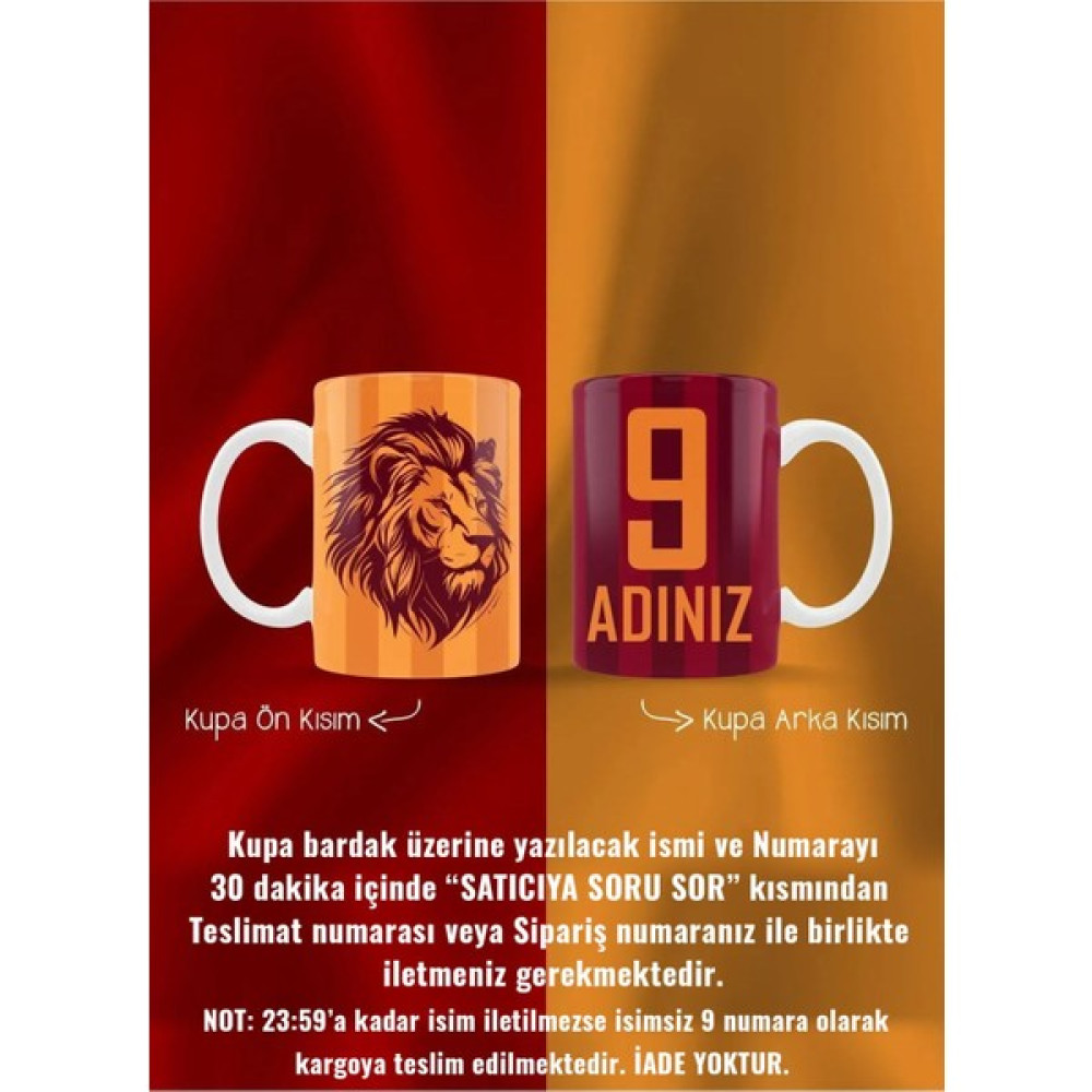 PembeCadde Baba Kız - Anne Kız Ad ve Numaralı Kupa Kahve Bardak Kadın - Sarı - Kırmızı Fincan / Bardak / Kahve Takımı Fiyatı