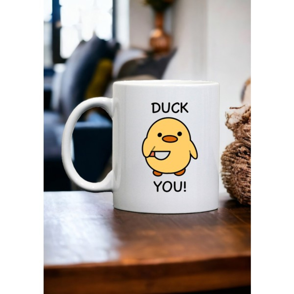 PembeCadde Duck You Şirin Kupa Bardak - Beyaz - 300 ml Fincan / Bardak / Kahve Takımı Fiyatı
