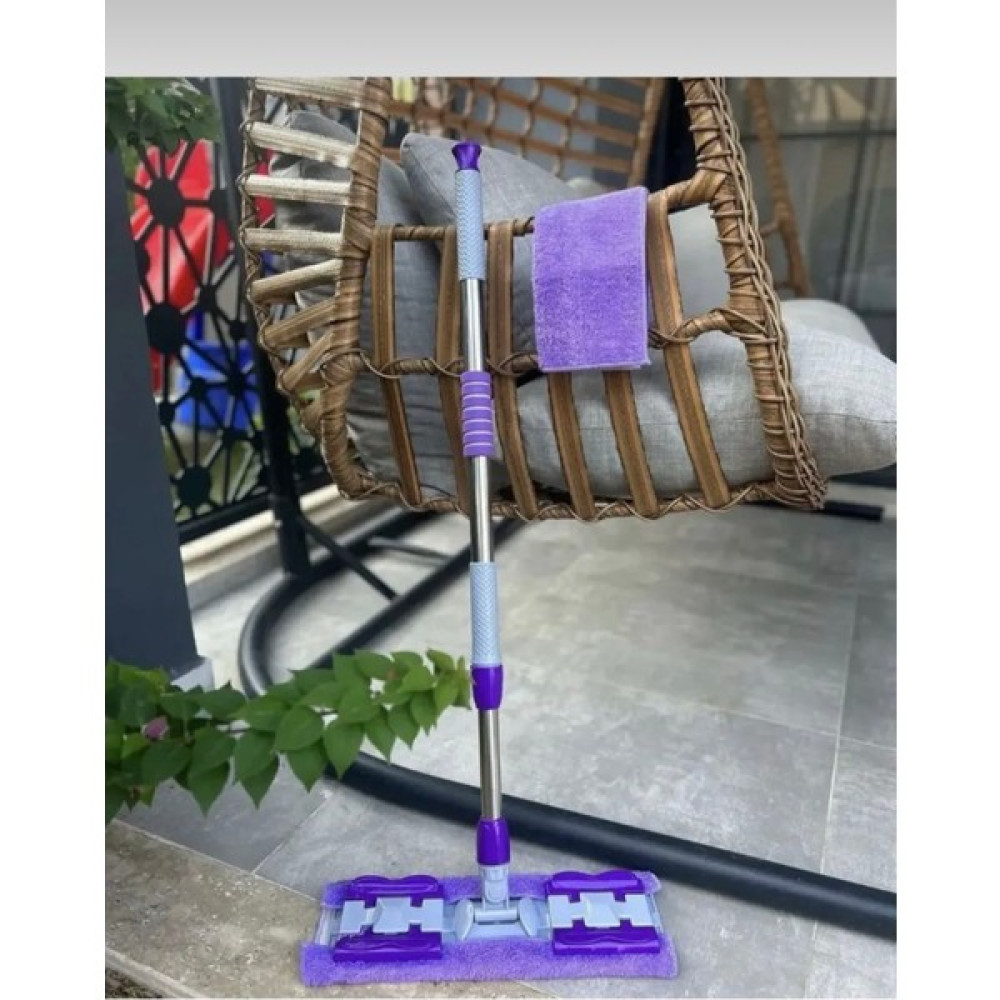 Pembelia Life Mor Mandallı Kıskaçlı Istediğin Bezi Tak Yer Duvar Cam Silme Mopu (Mikrofiber Yedek Bez Hediyeli) Temizlik Malzemeleri Fiyatı