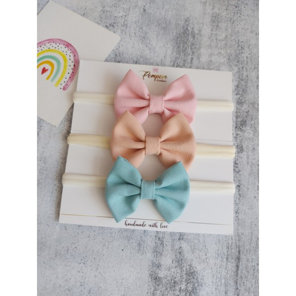 Pempem Bandana Kız Bebek 3 Lü Fiyonk Bandana Set Bebek Saç Bandı Fiyatı