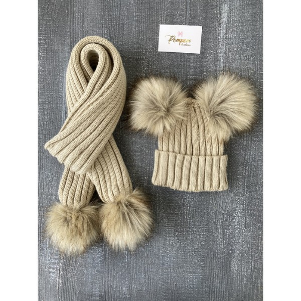 Pempem Bandana Kız Bebek Ponponlu Atkı Bere Set Bebek Şapkası Fiyatı