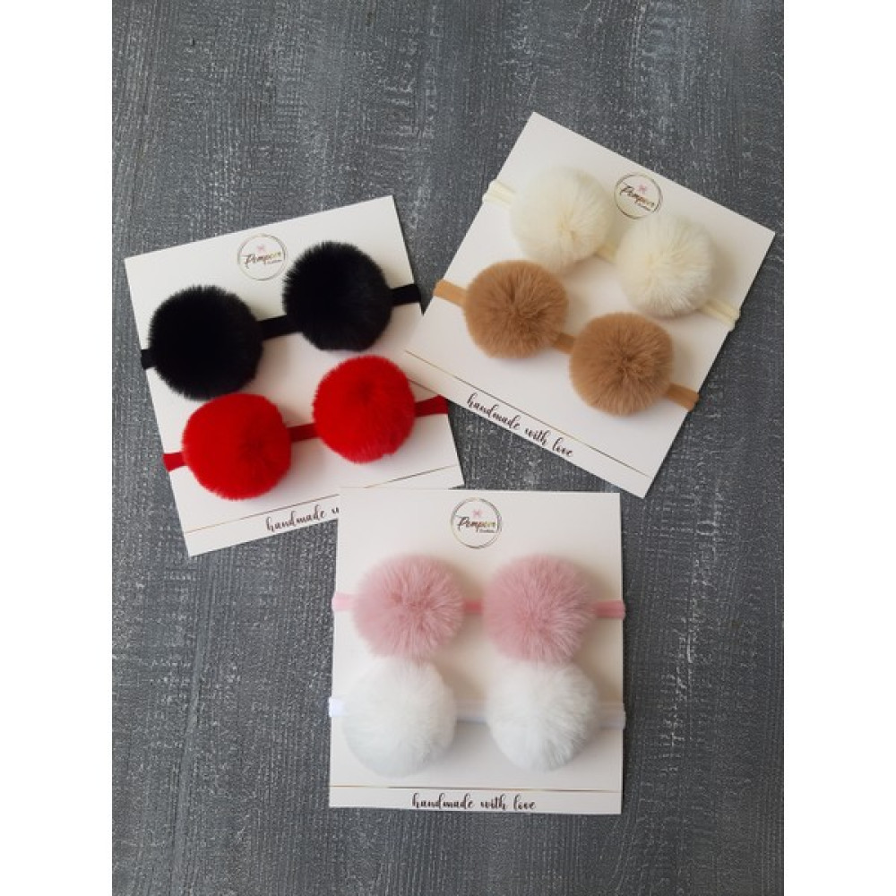 Pempem Bandana Pempembandana Kız Bebek Peluş Ponpon Bant 8 Li Set Bebek Saç Bandı Fiyatı