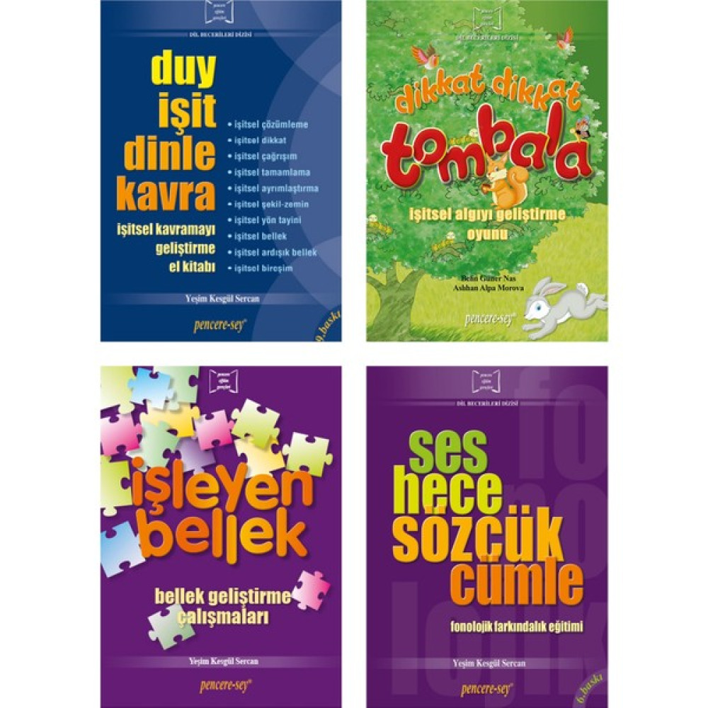Pencere Sey Dil Becerileri 4 Cilt Okul Öncesi Eğitici & Öğretici Kitaplar Fiyatı