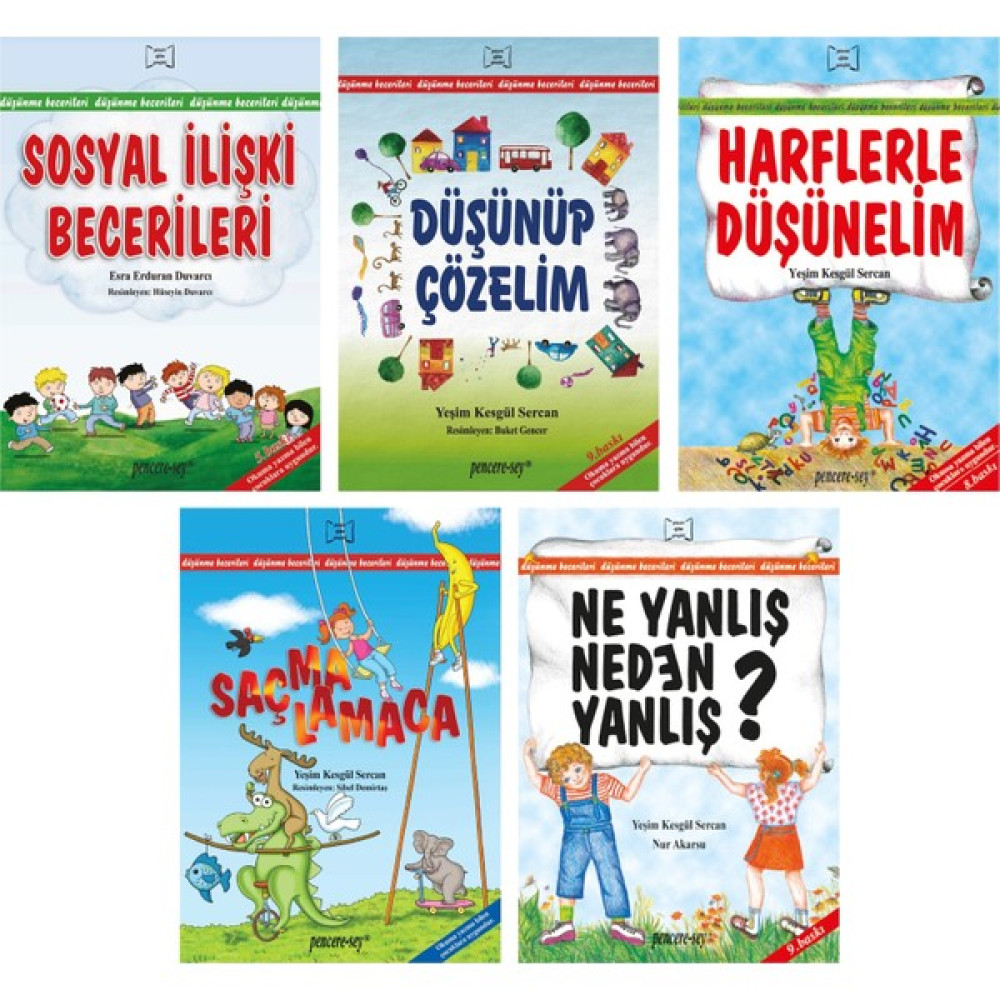 Pencere Sey Düşünme Becerileri 1. Set 5 Cilt -Yeşim Kesgül Sercan Diğer Fiyatı
