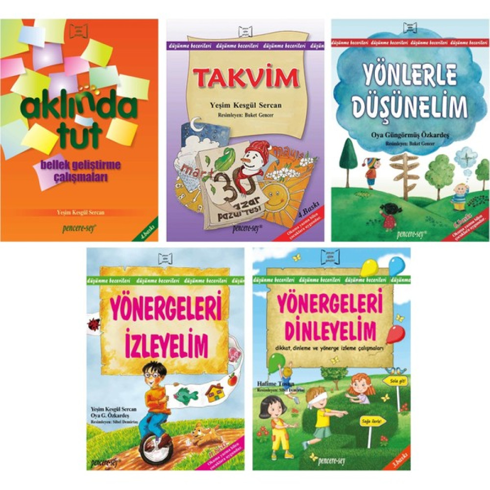Pencere Sey Düşünme Becerileri 2. Set 5 Cilt -Yeşim Kesgül Sercan Okul Öncesi Eğitici & Öğretici Kitaplar Fiyatı