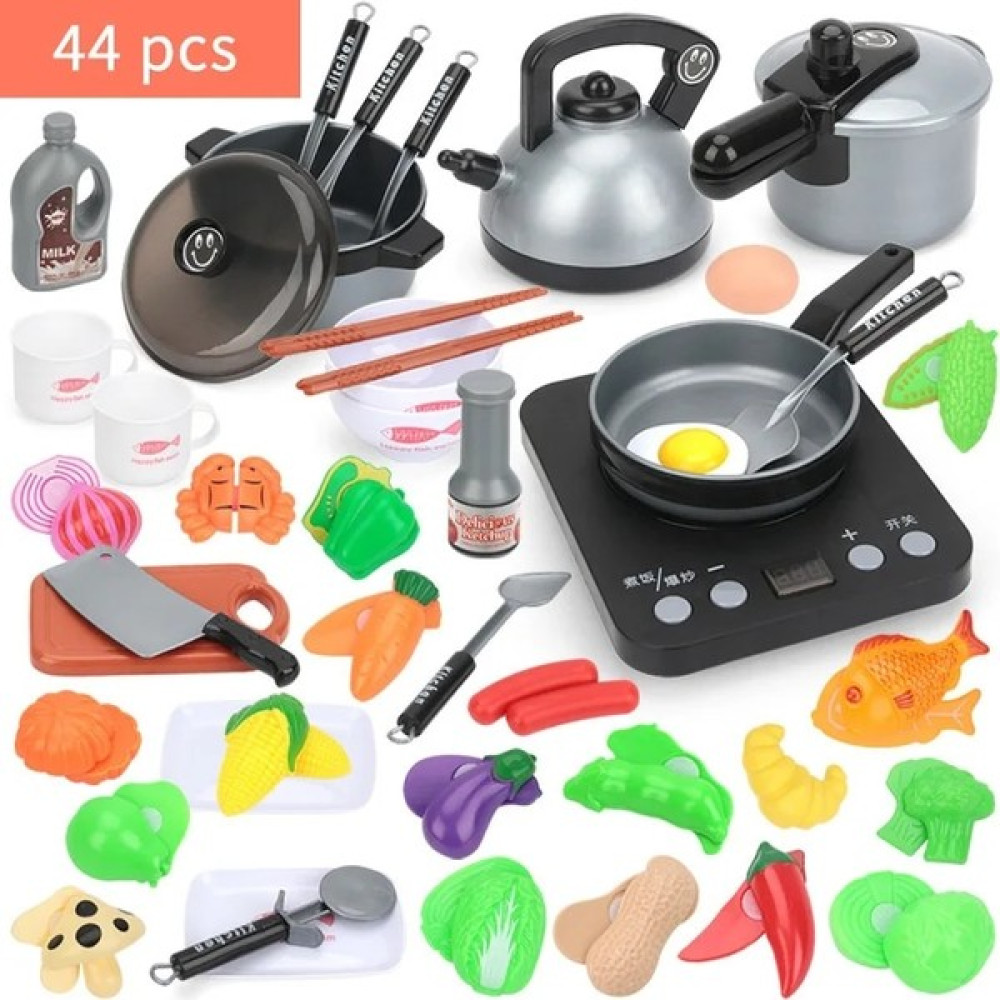 Pengfu Shop 44 Adet Tarzı Çocuk Mini Mutfak Oyuncak Tencere Tencere Tava Çocuklar Aşçı Oyna Pretend Oyuncak Simülasyon Mutfak Gereçleri Oyuncaklar ... Oyuncak Fiyatı