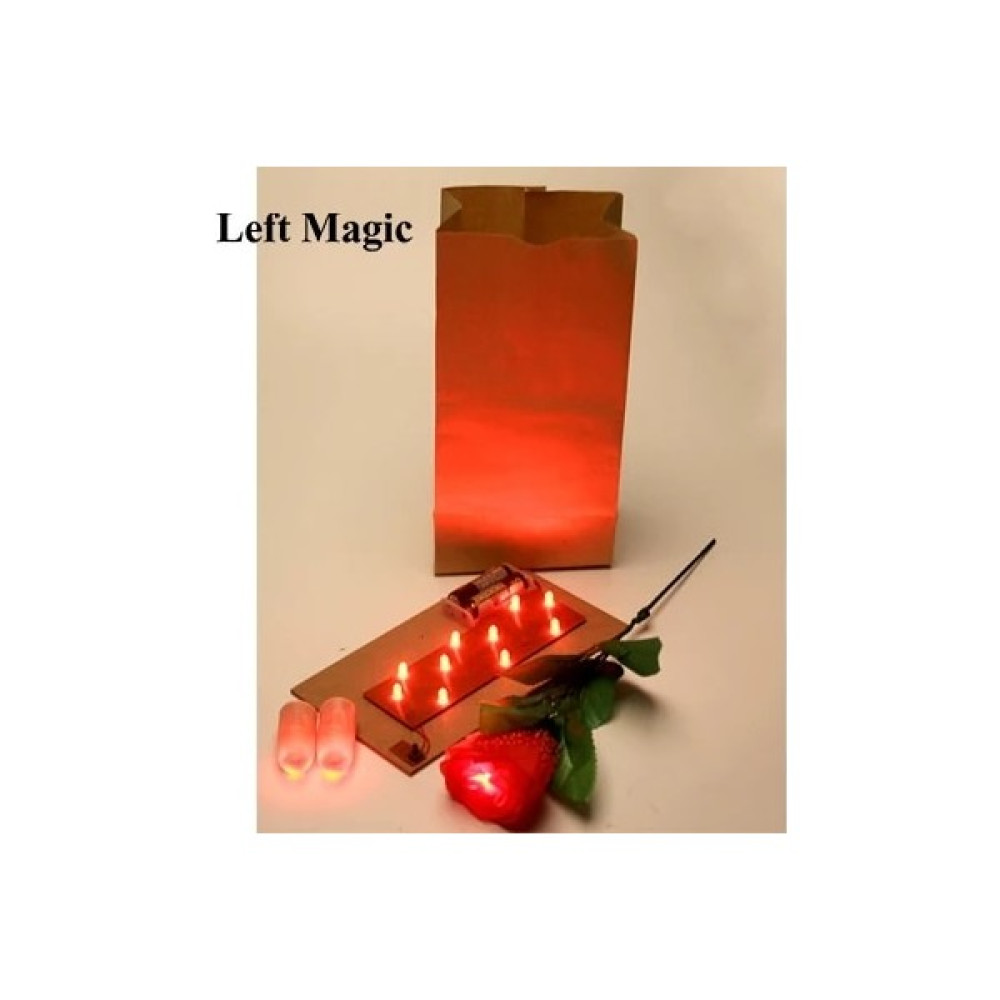 Pengfu Shop Kırmızı Stil Çanta O Lites (Kırmızı ve Mavi) D'light Parmakları ve Gül Çiçekleri Dahil Sihirli Hileler Oyuncaklar Sahne Işık Severler Ç... Eğitici Oyuncak Fiyatı
