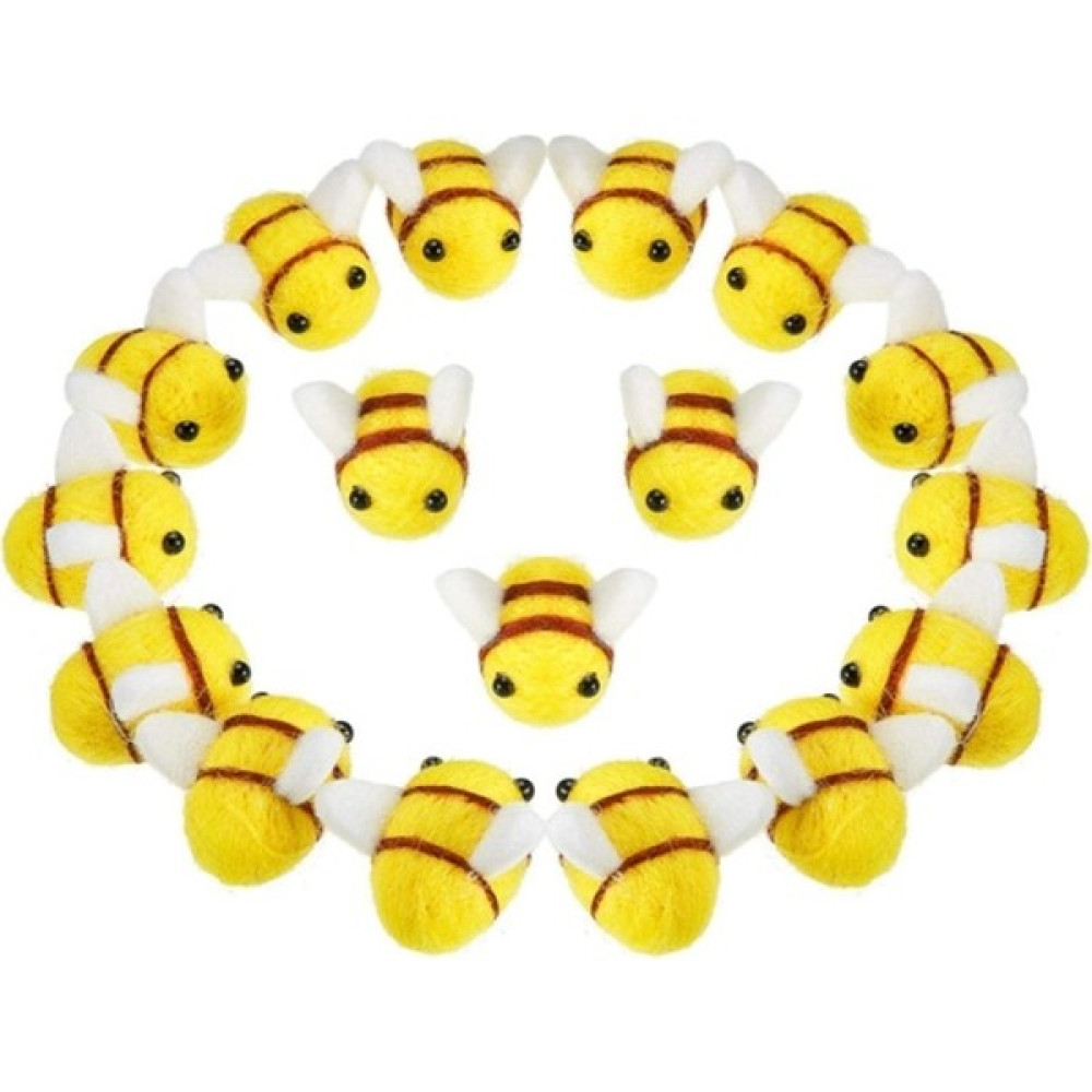 Pengfushop4 Yün Keçe Bombus Arı Zanaat Dekor Topu Noel Giyim Çadır El Sanatları Noel Noel Kostümü Için Yaban Arısı Süs (Yurt Dışından) Eğitici Oyuncak Fiyatı