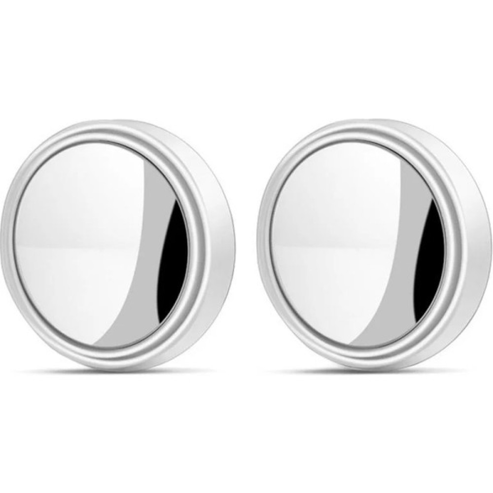 Pengfushop5 Beyaz Stil 2 Adet Hd Cam Araba Kör Nokta Ayna Oto Motosiklet 360 ° Ayarlanabilir Geniş Açı Dikiz Aynaları Ekstra Yuvarlak (Yurt Dışından) Motorsiklet için Diğer Aksesuarlar Fiyatı