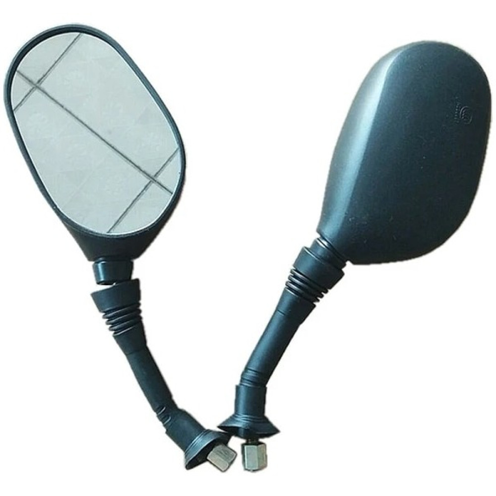 Pengfushop5 Bir Çift 8mm Motosiklet Aynaları Motosiklet Scooter Yan Dikiz Aynası Siyah Dikiz Aynası Yamaha Honda Suzuki Kawasaki (Yurt Dışından) Motorsiklet için Diğer Aksesuarlar Fiyatı