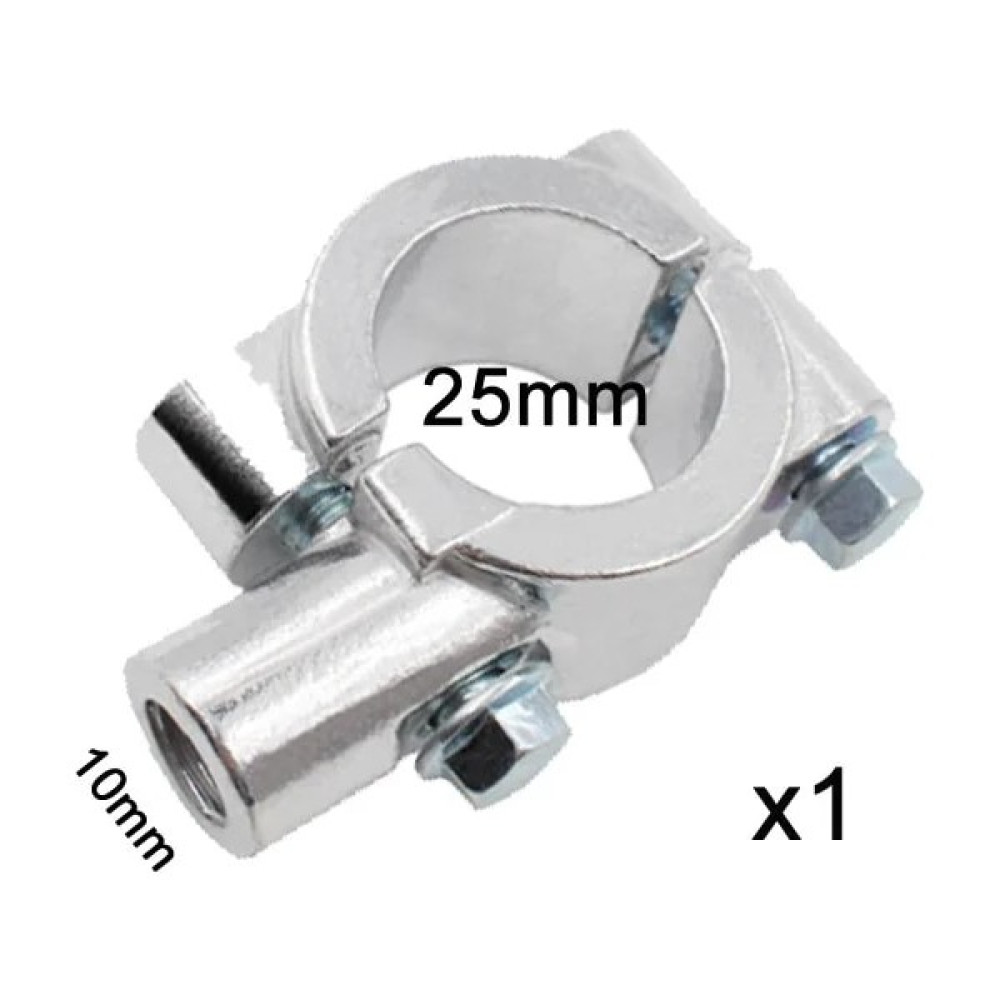 Pengfushop5 GÜMÜŞ-25MM-M10 Stili Motosiklet Ayna Montaj Kelepçesi Dikiz Aynası Tutucu Adaptörü Gümüş Siyah Için "inç Gidon Ipliği (Yurt Dışından) Motorsiklet için Diğer Aksesuarlar Fiyatı