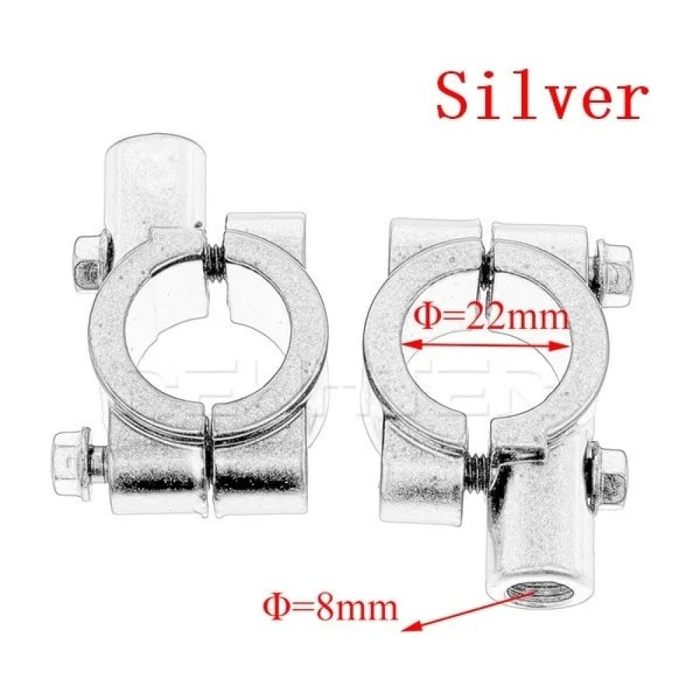 Pengfushop5 Gümüş 8 mm 22 mm Stil Motosiklet Ayna Montaj Kelepçesi Dikiz Aynası Tutucu Adaptörü Gümüş Siyah Metal Gidon Konu 2 Adet (Yurt Dışından) Motorsiklet için Diğer Aksesuarlar Fiyatı
