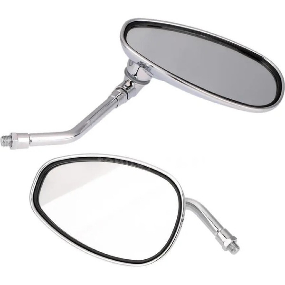 Pengfushop5 Gümüş Tarzı 1 Çift Krom Motosiklet Ayna Motosiklet Dikiz Aynası Yamaha Vmax Virag V-Star Savaşçı Yıldız (Yurt Dışından) Motorsiklet için Diğer Aksesuarlar Fiyatı