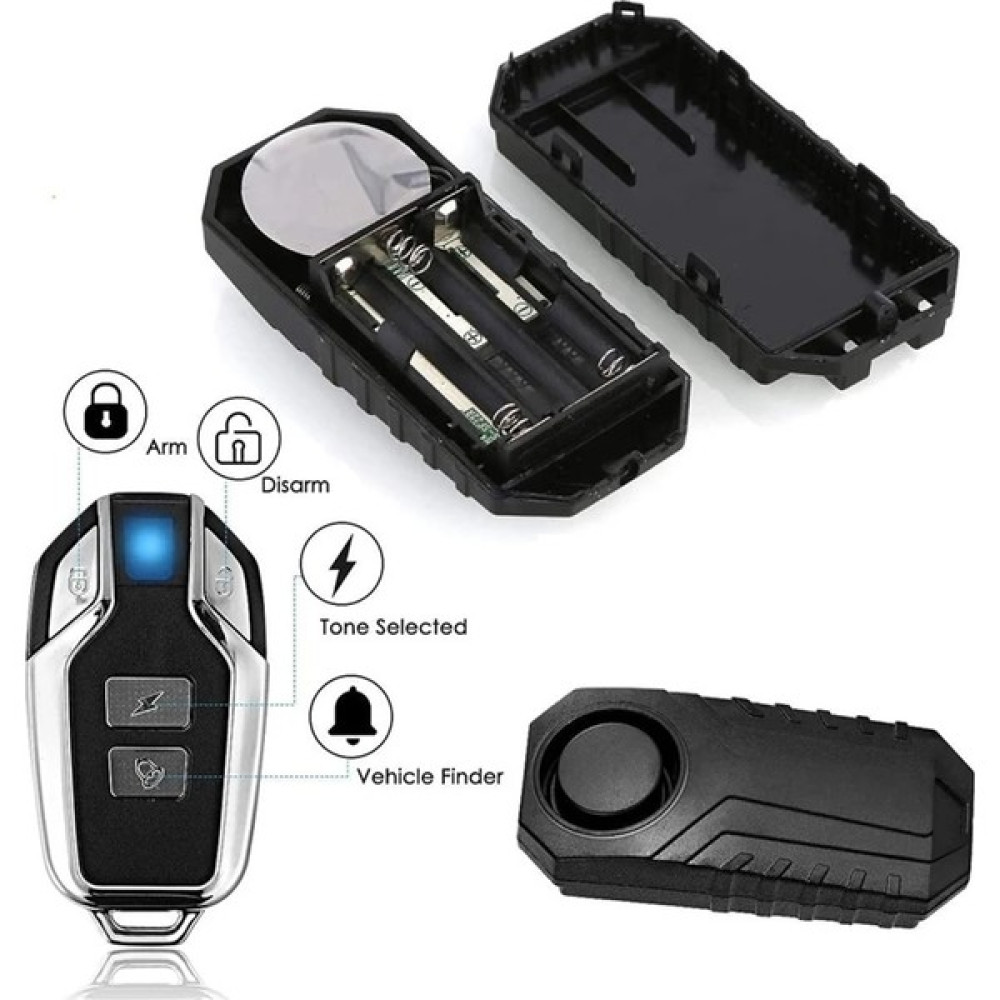Pengfushop5 Uzaktan Su Geçirmez Bisiklet Güvenlik Alarmı ile Kablosuz Hırsızlığa Karşı Motosiklet Bisiklet Alarmı Titreşim Sensdb Loud (Yurt Dışından) Motorsiklet Kilidi & Alarmı Fiyatı
