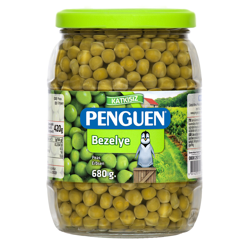 Penguen Bezelye Cam Kavanoz 680 g Konserve Fiyatı