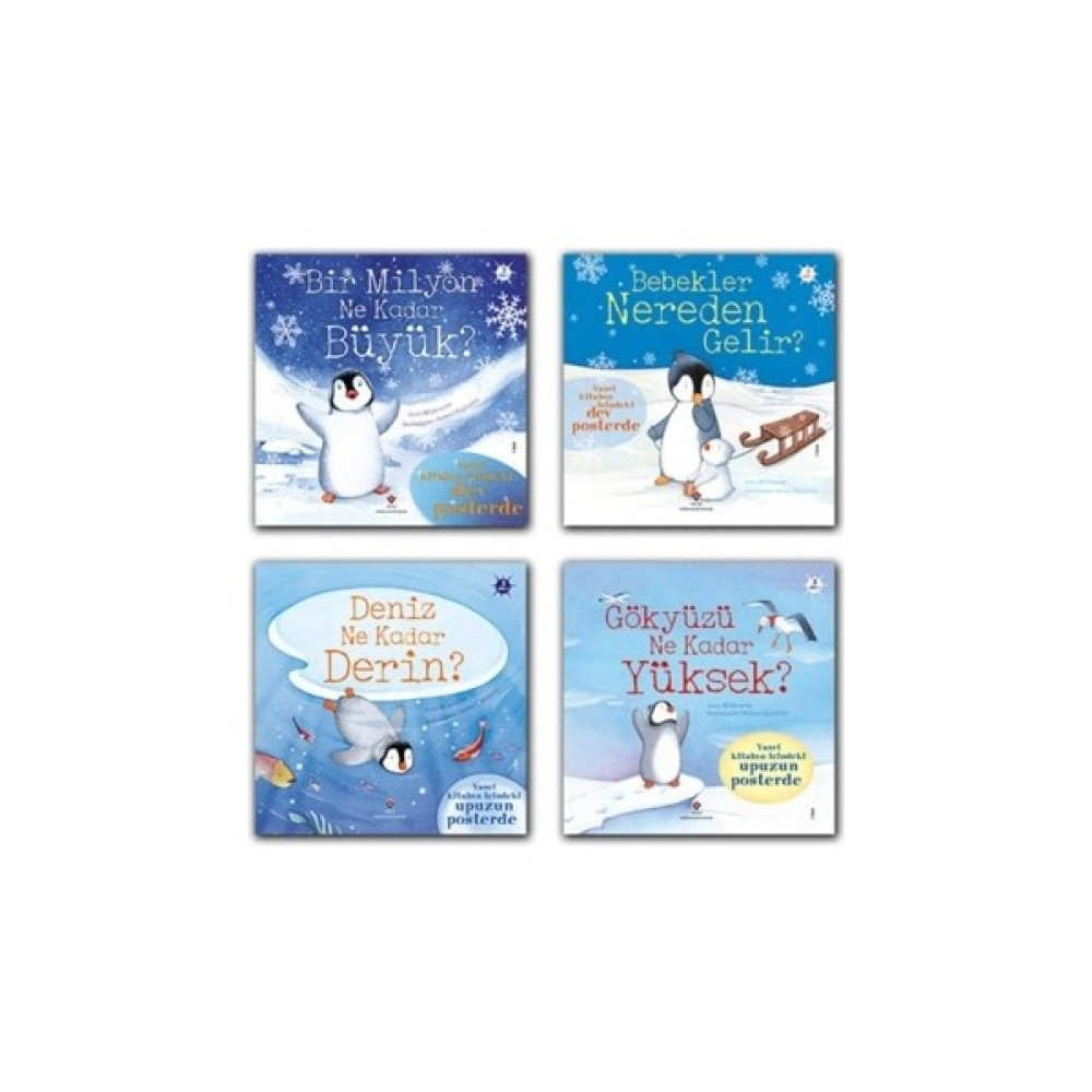 Penguen Pipkin Set 4 Kitap Ciltli Özel Baskı 3+ Yaş - Bebekler Nereden Gelir - Anna Milbourne Çocuk Masal Fiyatı