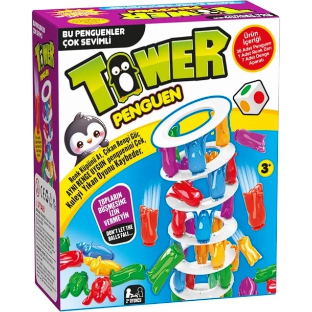 Penguen Tower Bu Penguenler Çok Sevimli Aile Kutu Zeka Oyunu Oyuncak Anne Bebek Oyuncak Fiyatı