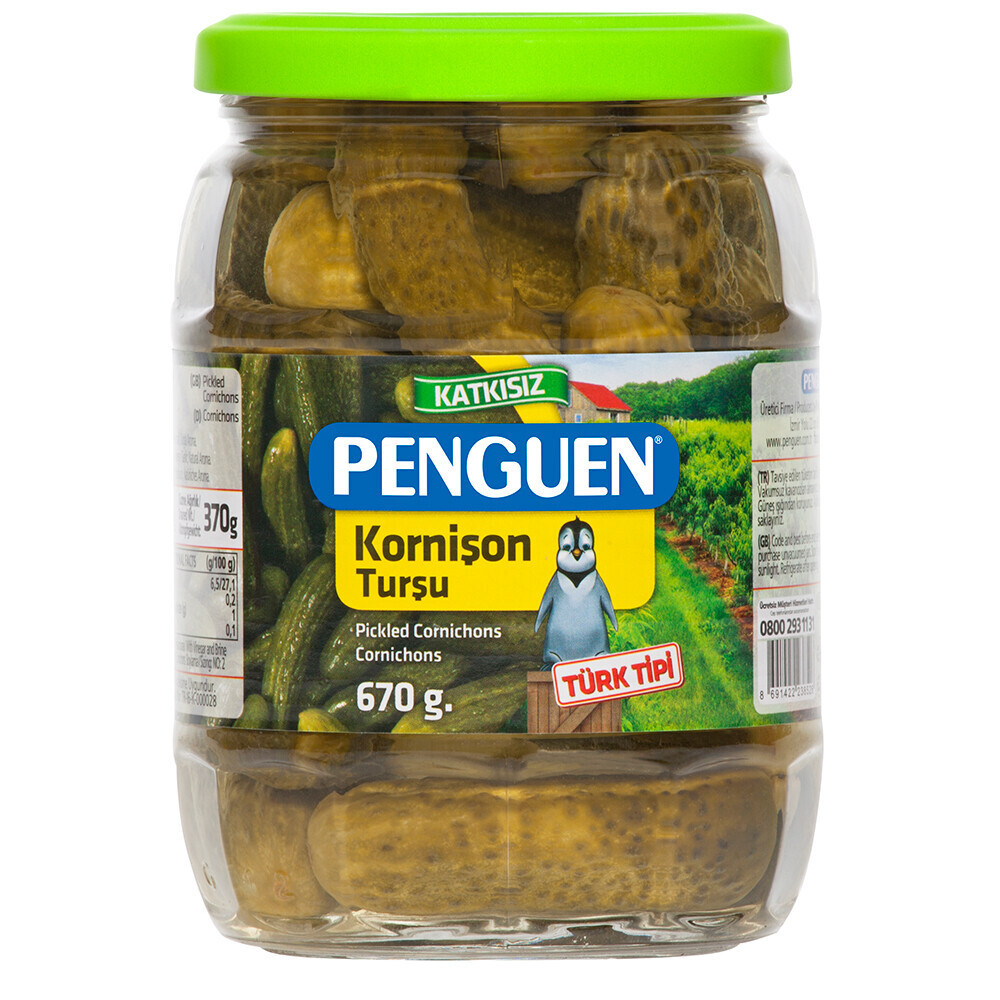 Penguen Türk Tipi Kornişon Turşu 670 G Konserve Fiyatı