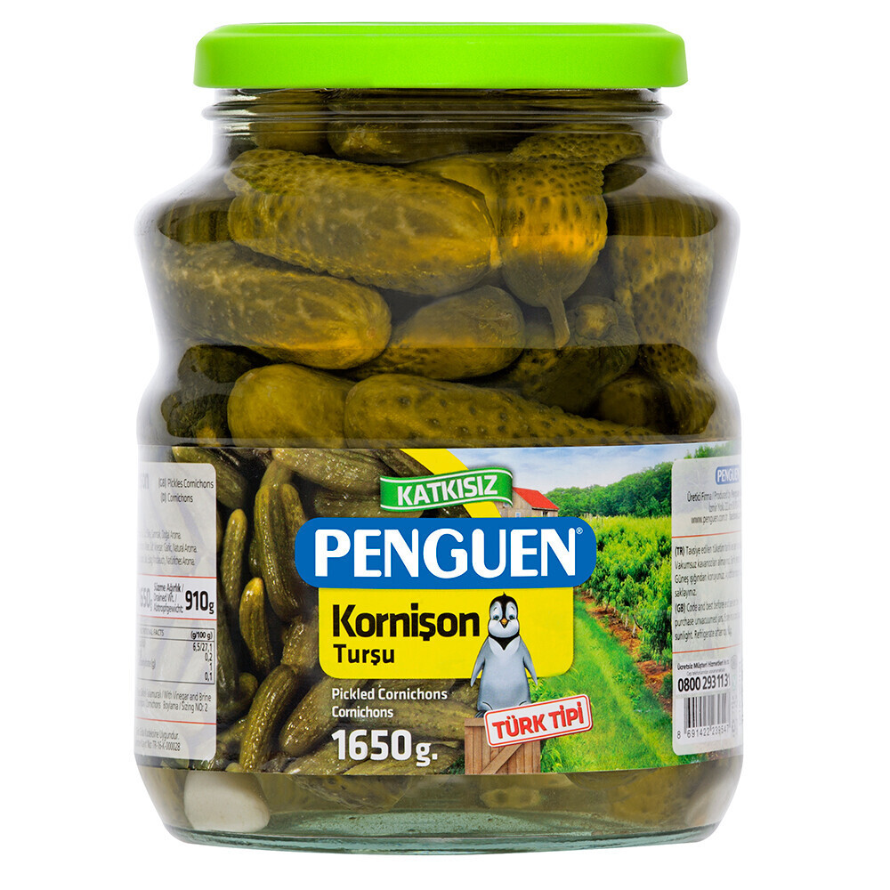 Penguen Türk Tipi Salatalık Turşusu 1650 G Konserve Fiyatı