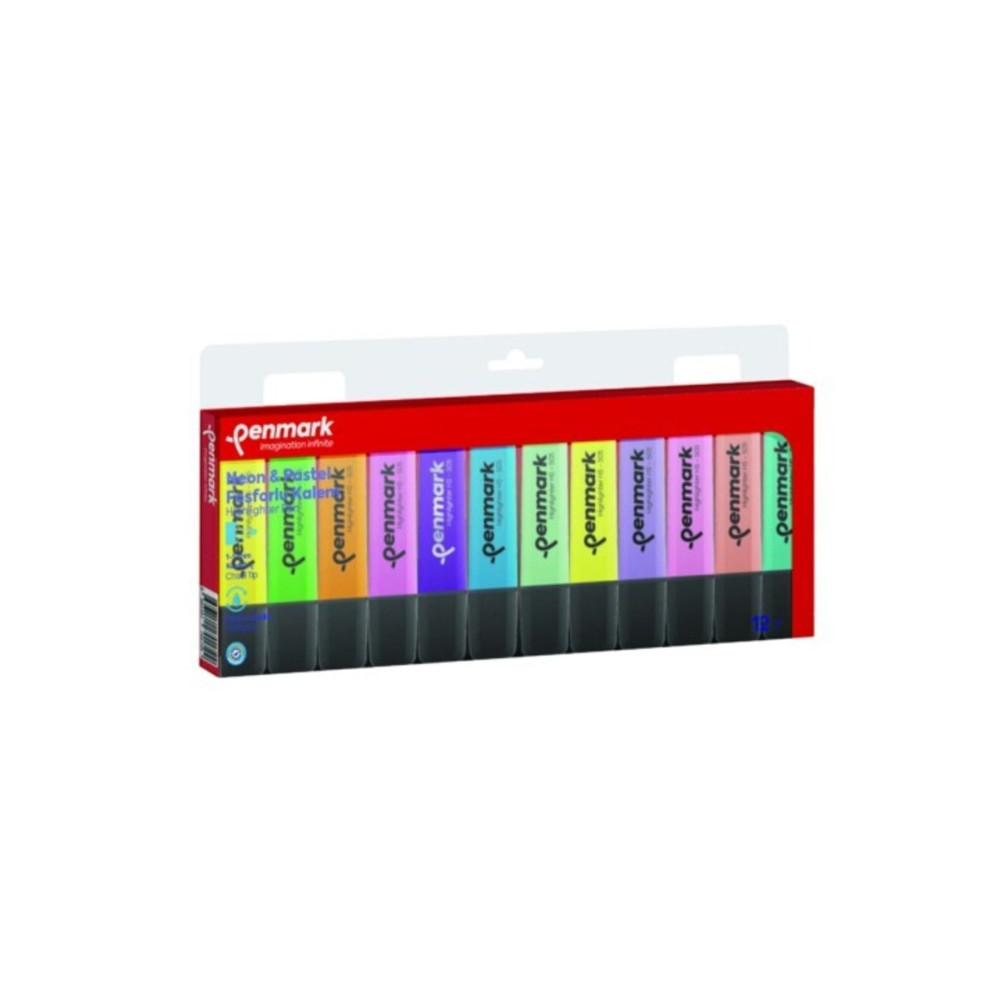 penmark Fosforlu Kalem 12 Li Asetat Karışık Renk 6 Pastel+ 6 Neon Fosforlu Kalem Fiyatı