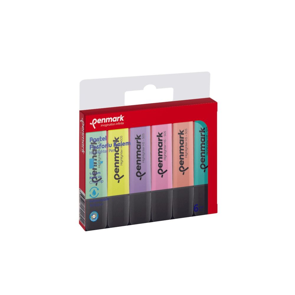 penmark Highlighter Pastel Fosforlu Kalem 6 Renk Fosforlu Kalem Fiyatı