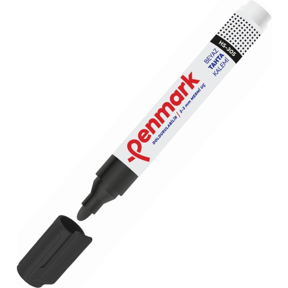 Penmark HS-305-01 Beyaz Tahta Kalemi Siyah Yazı Tahtası Kalemi Fiyatı