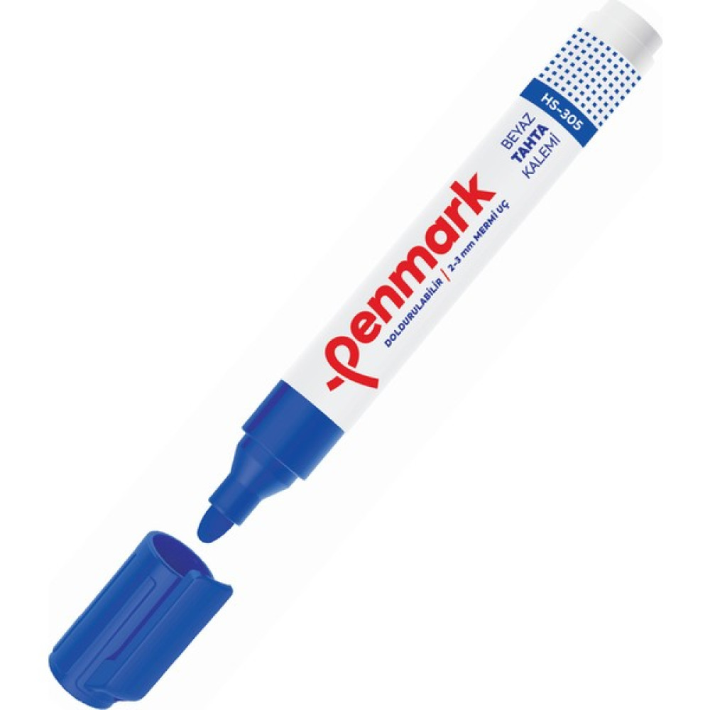 Penmark HS-305-02 Beyaz Tahta Kalemi Mavi Yazı Tahtası Kalemi Fiyatı