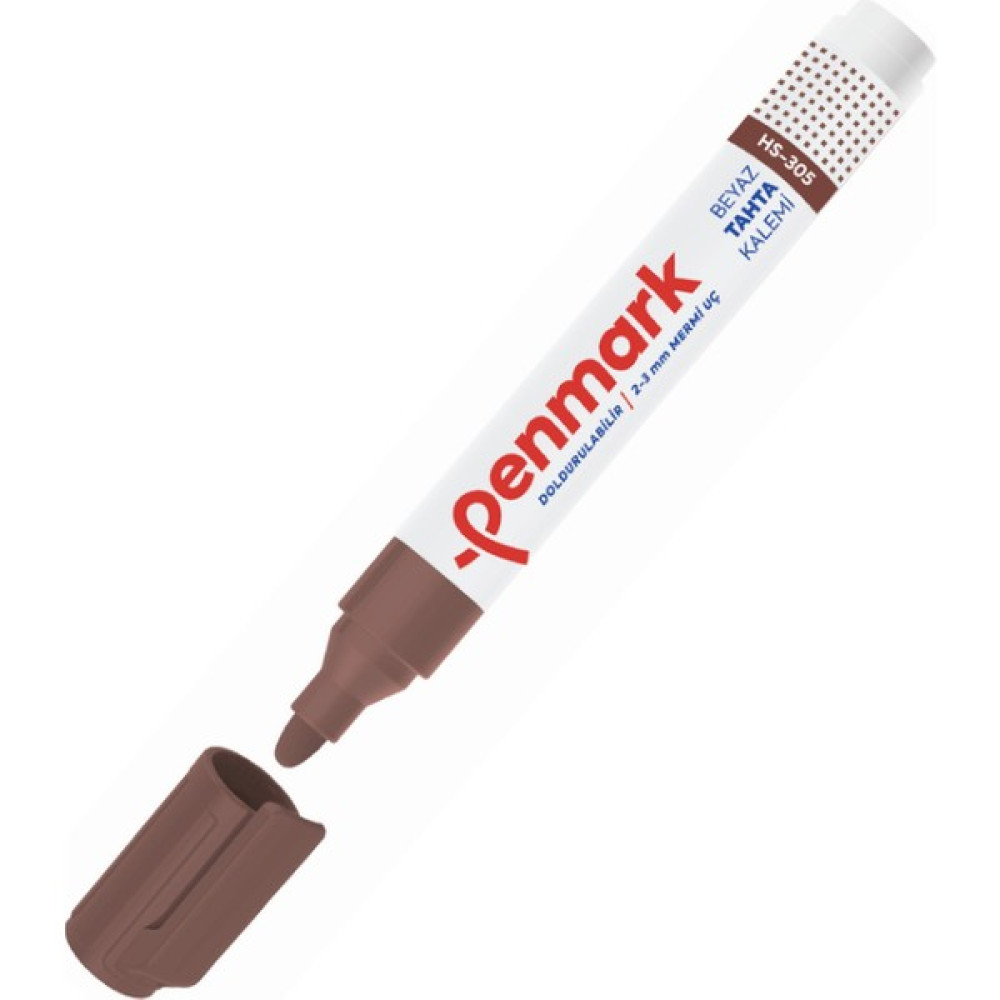 Penmark HS-305-03 Beyaz Tahta Kalemi Kahverengi Yazı Tahtası Kalemi Fiyatı