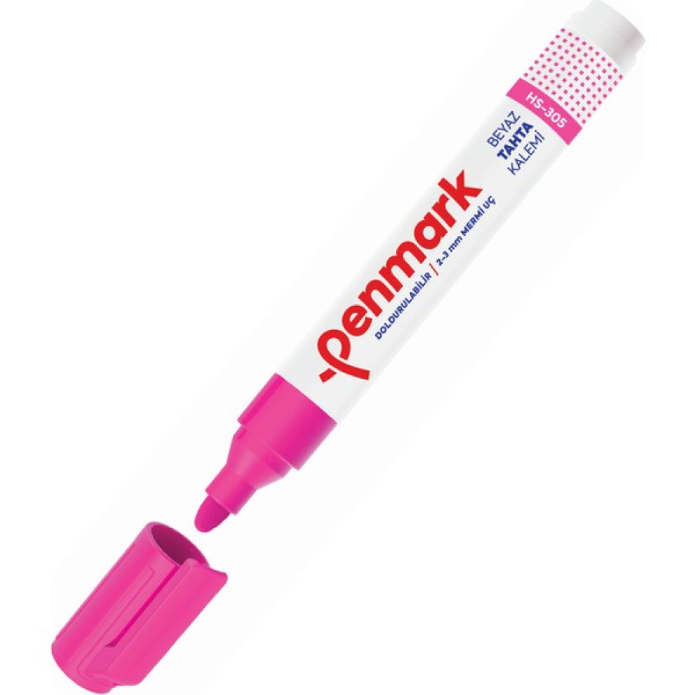 Penmark HS-305-05 Beyaz Tahta Kalemi Pembe Yazı Tahtası Kalemi Fiyatı