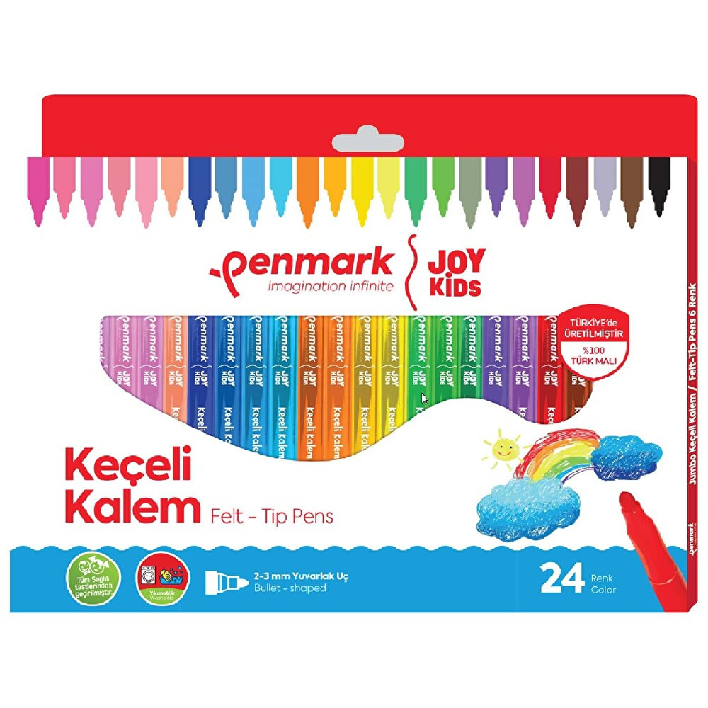 Penmark Süper Yıkanabilir Keçeli Kalem 24 Renk Keçe Uçlu Kalem Fiyatı