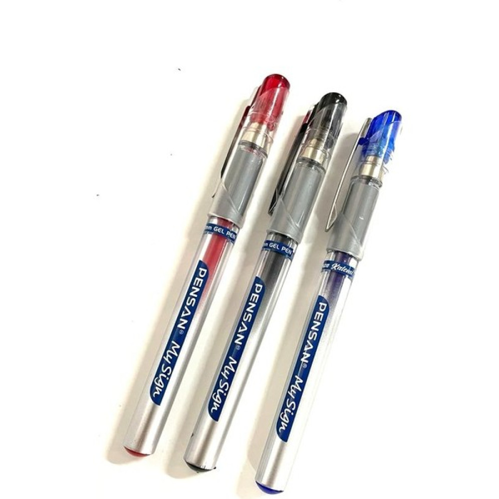 Pensan 3 Adet My Sıgn Jel Roller Imza Kalemi 1 mm Kırmızı - Mavi -Siyah Jel Mürekkepli (Roller) Kalem Fiyatı