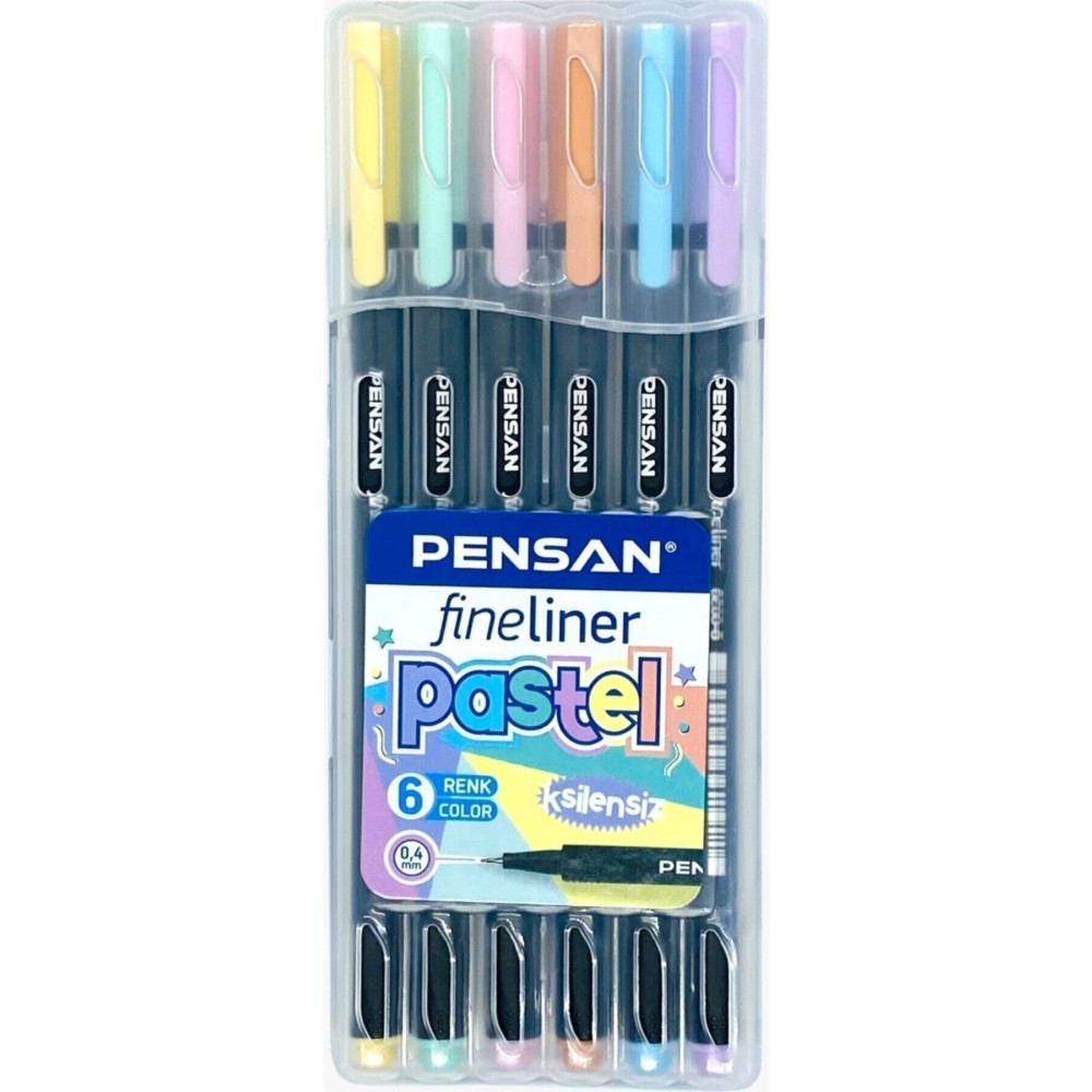 Pensan 6 Farklı Pastel Renk Fineliner 0.4 Mm Ince Uçlu Keçeli Kalem Keçe Uçlu Kalem Fiyatı