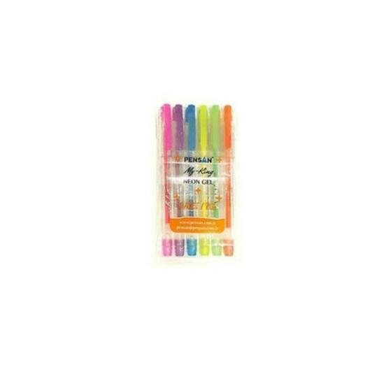 Pensan 6 Renk Neon Gel Set