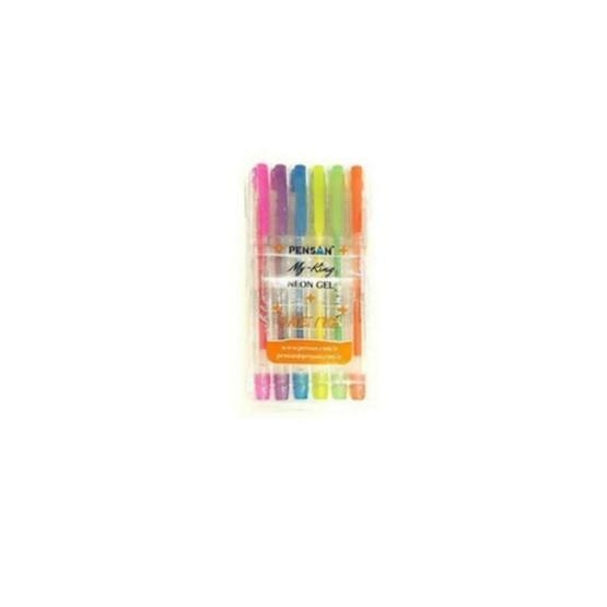 Pensan 6 Renk Neon Gel Set
