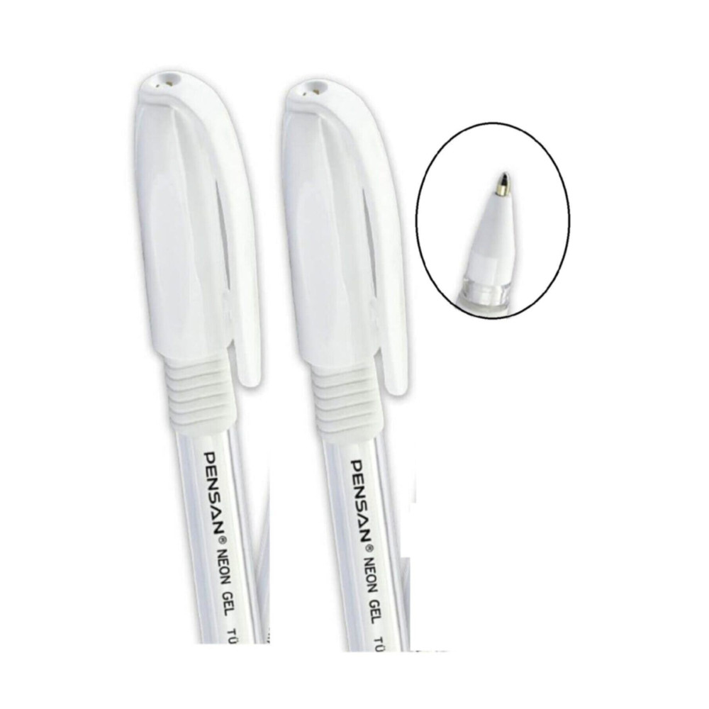 Pensan Beyaz Neon Tükenmez Kalem Jel 1.0 Mm (2 Adet) Tükenmez Kalem Fiyatı