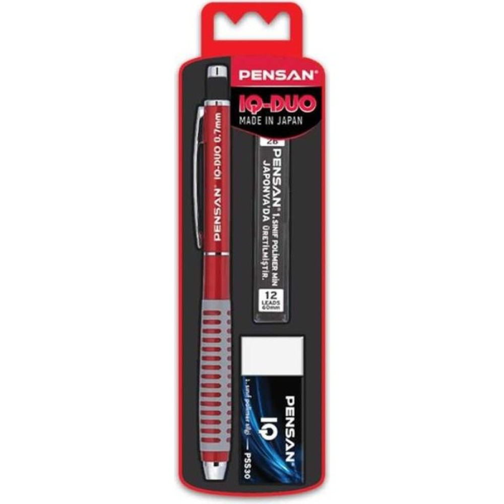 Pensan Iq- Duo Versatil Kalem Set Kırmızı 0.7 mm Uç+Silgi Oto Boyaları Fiyatı