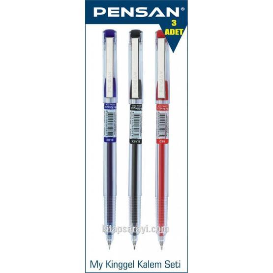 Pensan Mykinggel 0.5 mm 3 Renk İğne Uçlu Jel Kalem Jel Mürekkepli (Roller) Kalem Fiyatı