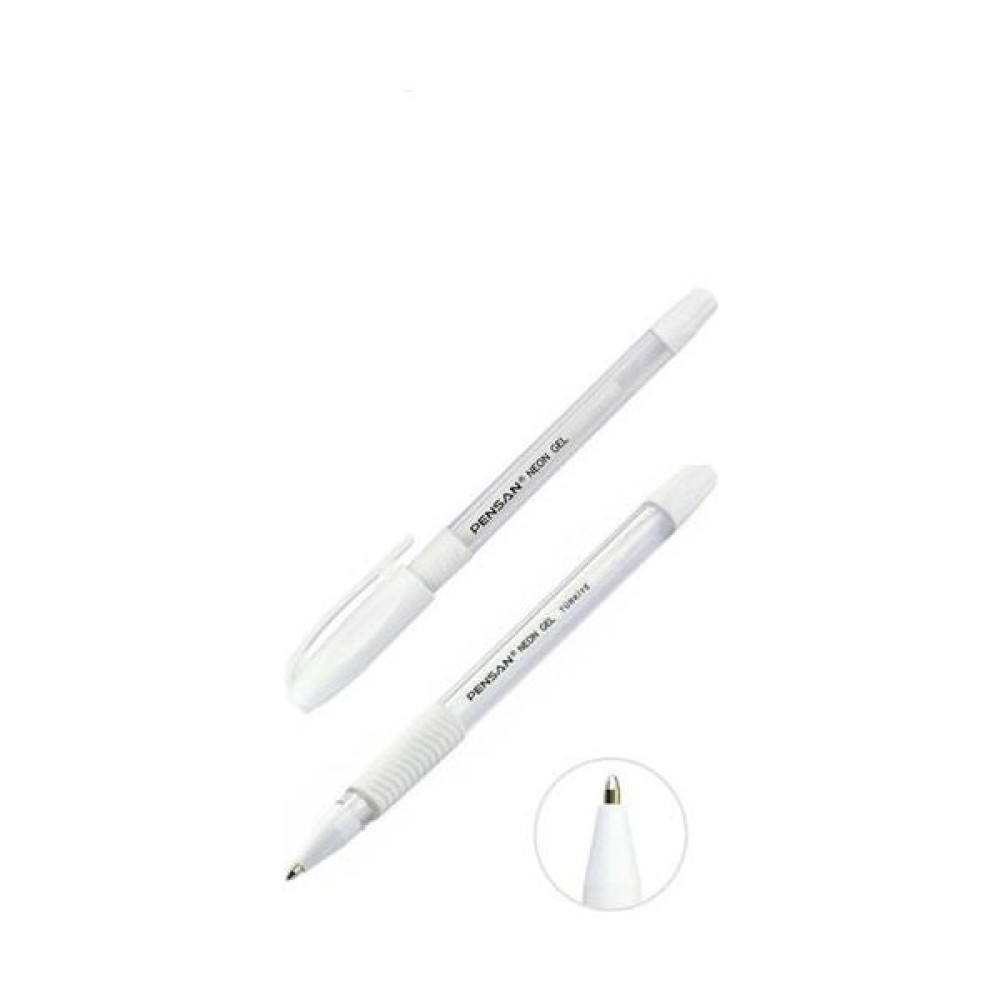 Pensan Neon Jel Kalem Beyaz Renk 1.00 mm Pensan Neon Gel Tükenmez Kalem Beyaz Renk - 1 Adet Jel Mürekkepli (Roller) Kalem Fiyatı