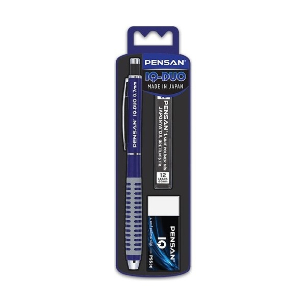 Pensan Versatil 0.7 Iq Duo Silgi+Min Set 4008 - Lacivert Mekanik Kurşun (Versatil) Kalem Fiyatı