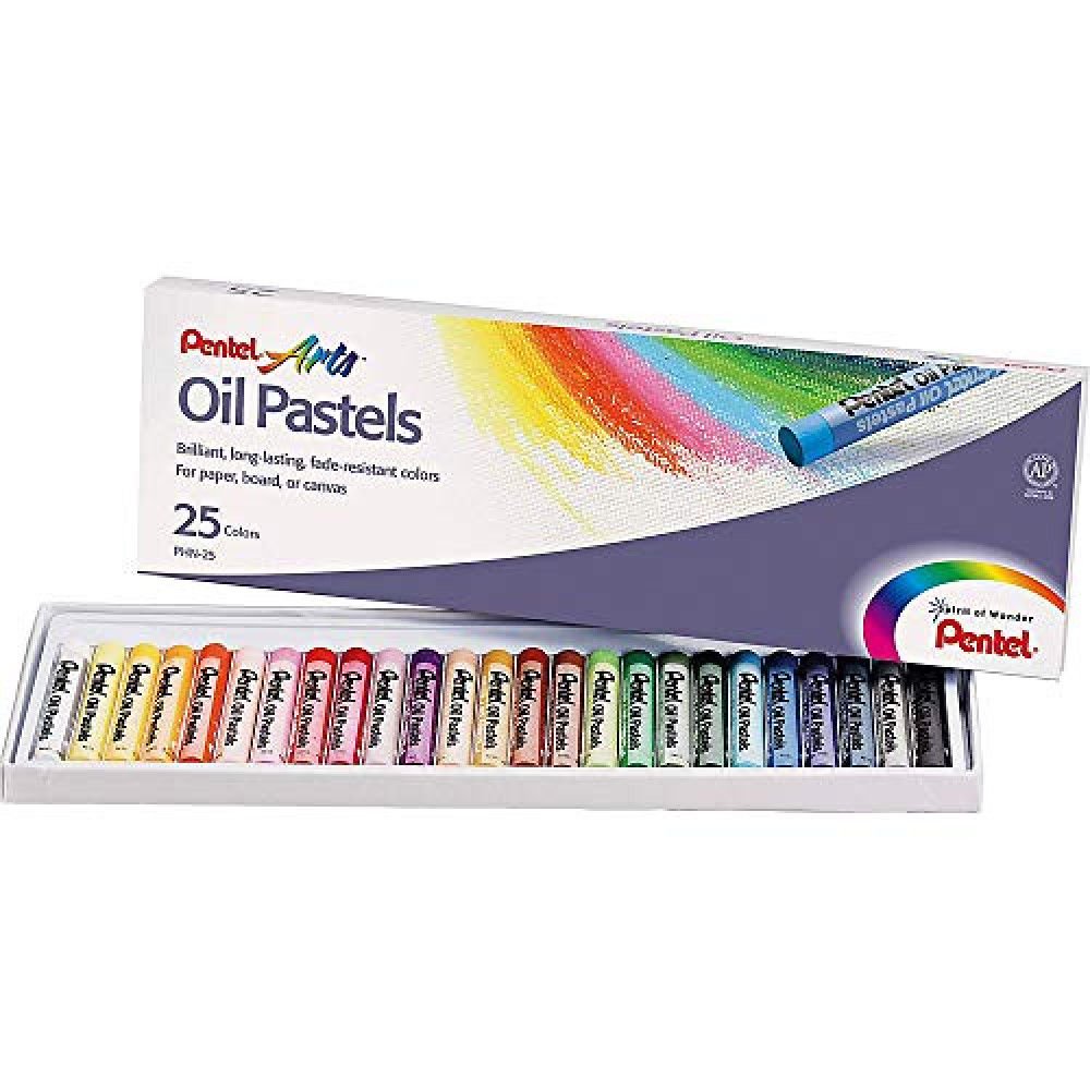 Pentel Arts Oil Pastel Set, Assorted Colors, Set of 25 (PHN-25) Pastel Paint Fiyatı