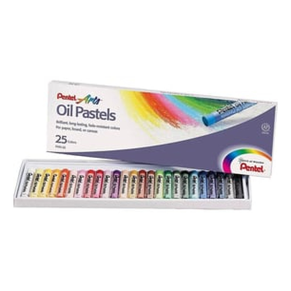 Pentel Arts Yağlı Pastel Boya - 25 Renk / YPHN25 Pastel Boya Fiyatı