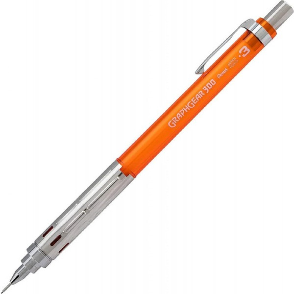 Pentel PG313-TFX Graphgear 300 Versatil Kalem 0.3 mm Turuncu Mekanik Kurşun (Versatil) Kalem Fiyatı