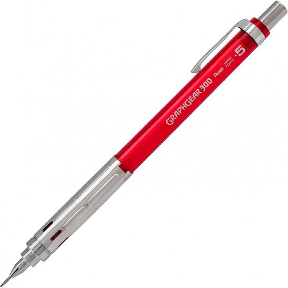 Pentel PG315-TBX 300 Graphgear Versatil Kalem 0.5 mm Kırmızı Mekanik Kurşun (Versatil) Kalem Fiyatı
