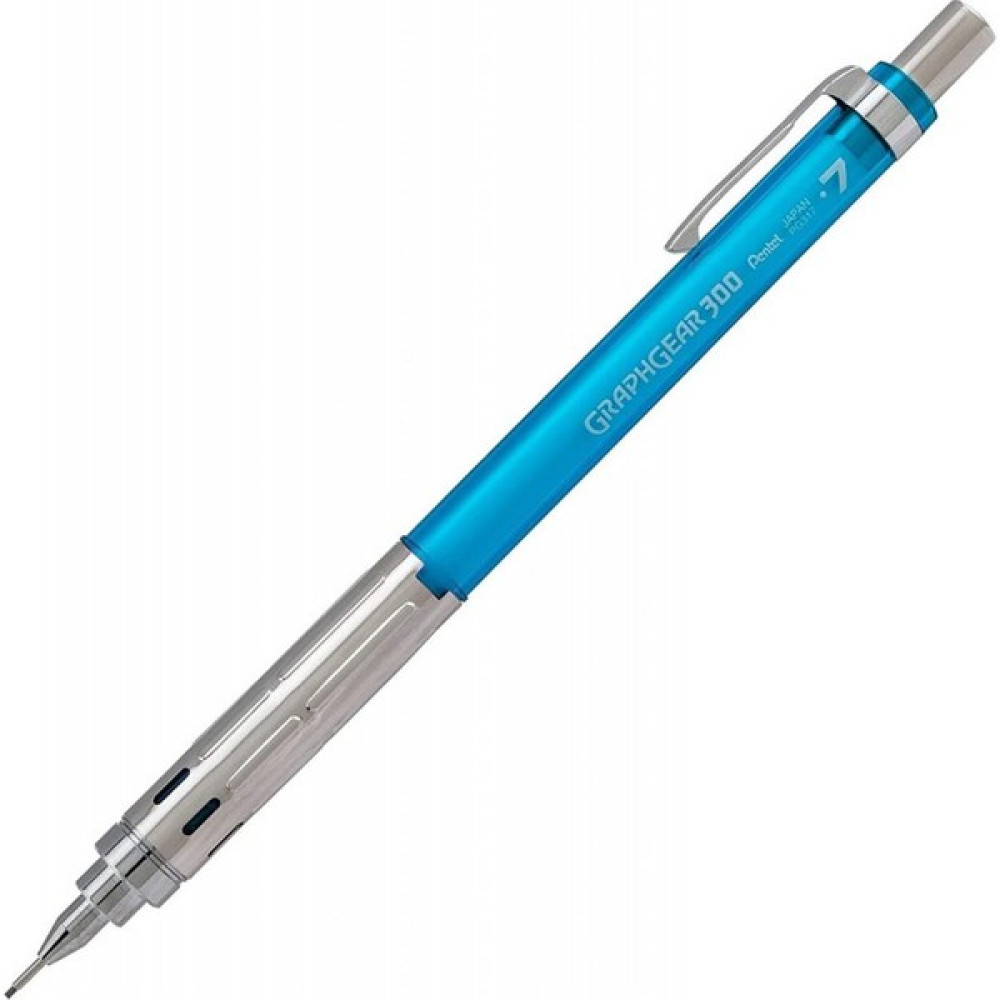 Pentel PG317-TSX 300 Graphgear Versatil Kalem 0.7 mm Gök Mavi Mekanik Kurşun (Versatil) Kalem Fiyatı