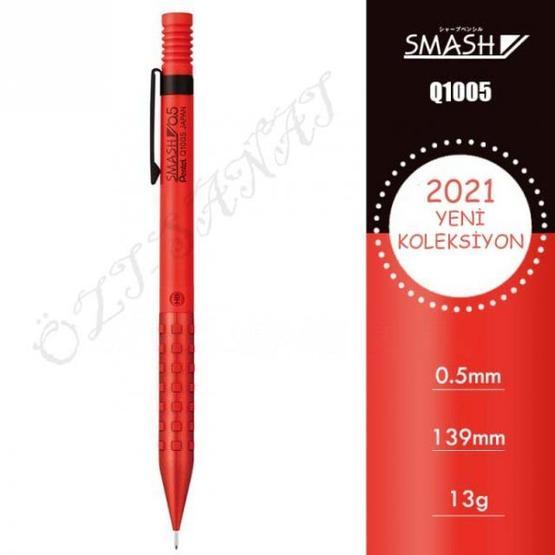 Pentel Smash Q1005 0.5 mm Kırmızı Mekanik Kurşun Kalem