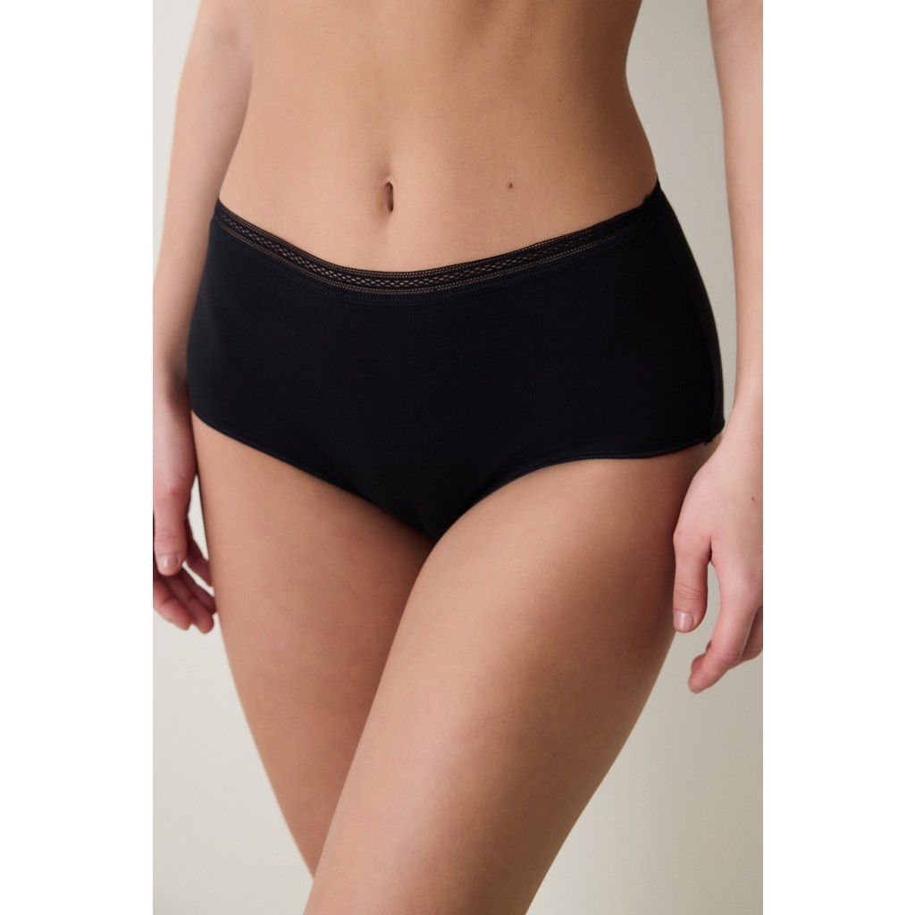 Penti Easy Pamuklu Trim Highwaist Siyah Slip Külot Soket Çorap Fiyatı