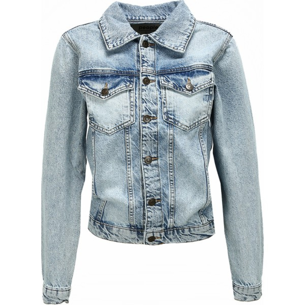 People By Fabrika Açık Indigo Kadın Denim Ceket SPBF3WL-CKT5001 Bayan Ceket Fiyatı