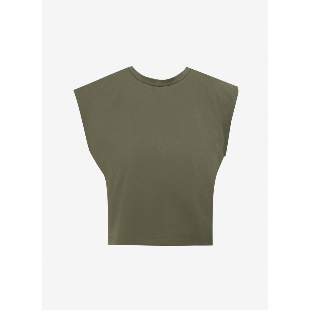 People By Fabrika Bisiklet Yaka Düz Haki Kadın T-Shirt Spbf4Sl-Tst5577 Giyim & İç Giyim Fiyatı