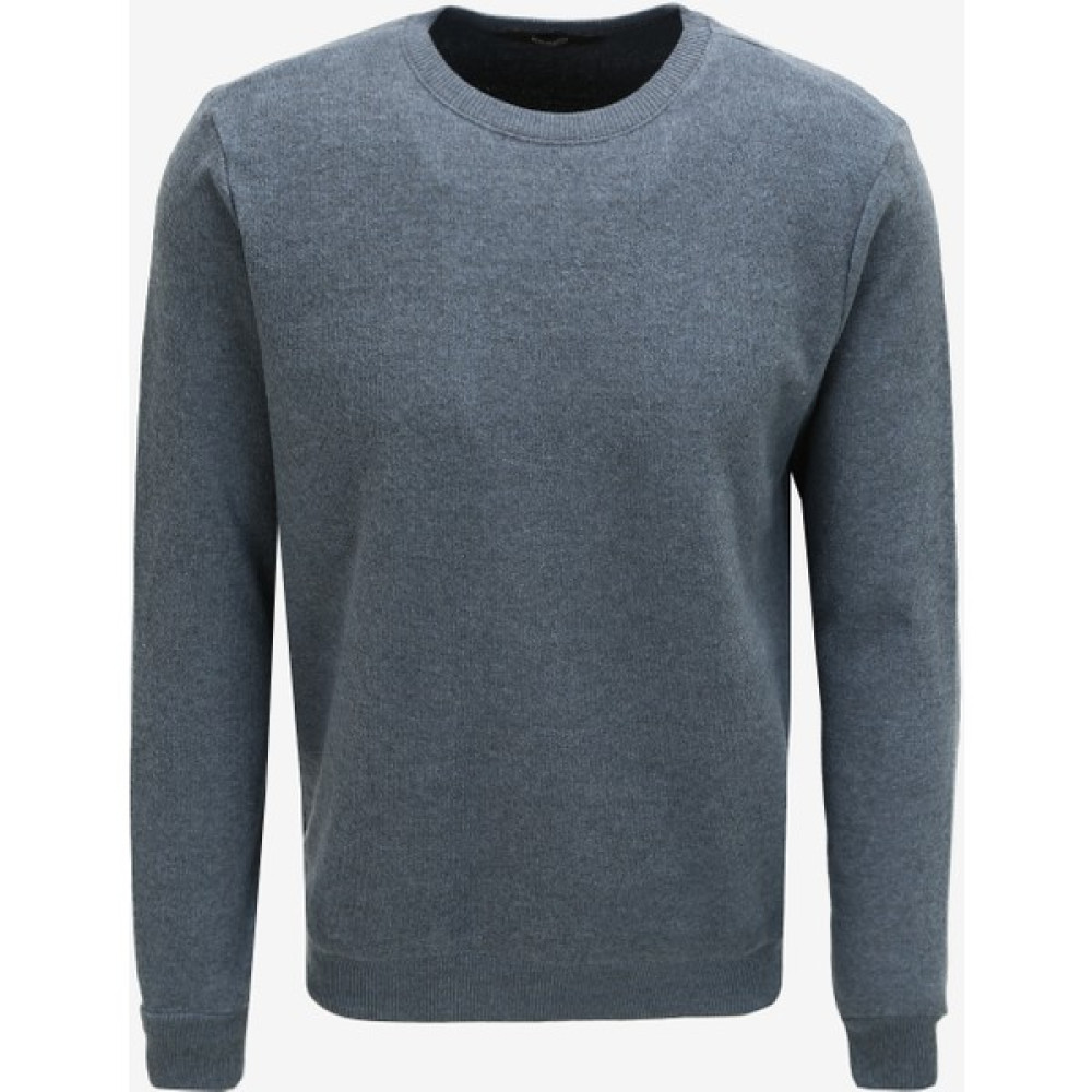 People By Fabrika Bisiklet Yaka Düz Indigo Melanj Erkek Sweatshırt SPBF3WM-SWT5009 Erkek Sweatshirt Fiyatı