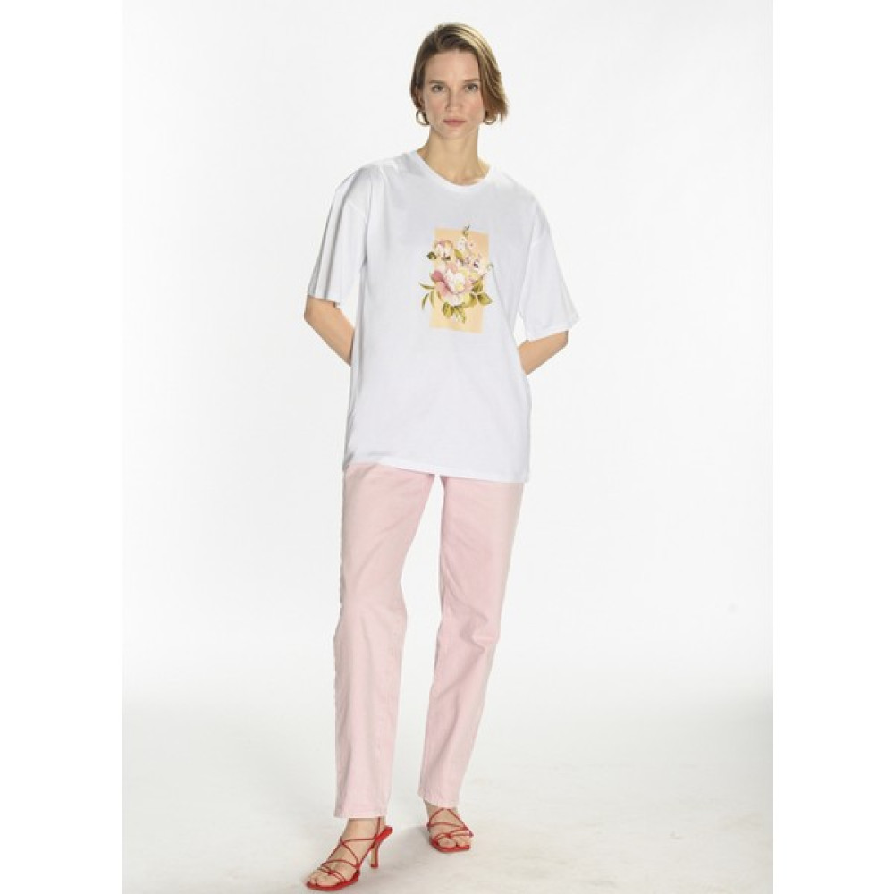 People By Fabrika T-Shirt, L, Beyaz Bayan T-shirt Fiyatı